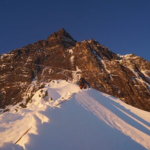 Marc-André Leclerc Instagram - Yesterday @tom__livingstone and I managed the first winter ascent of Navigator Wall on Slesse with some variations from the summer rock route. Been thinking about this one for a while so it was great to get it done! Hopefully a warm up for things to come granted we get another weather window! #arcteryx #dmmclimbing #maximropes #mtwaddingtons