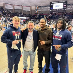 Marc D'Amelio Instagram - Great weekend in Connecticut with friends. UConn nation was insane this weekend. Congratulations to my guy, Richard Rip Hamilton for having his number retired.