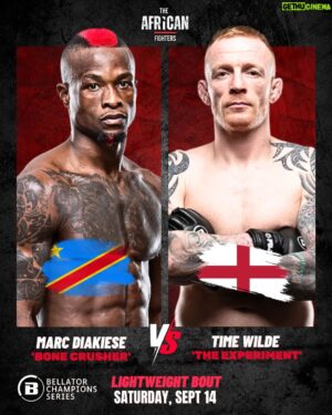 Marc Diakiese Instagram - @marc_diakiese 🇨🇩🇬🇧 will debut in Bellator against @timwildemma 🏴󠁧󠁢󠁥󠁮󠁧󠁿 at the Bellator Champions Series: London event on September 14, 2024, held at OVO Arena Wembley. 

#bellatorchampionsseries #bellatormma #marcdiakiese #timwilde #mma