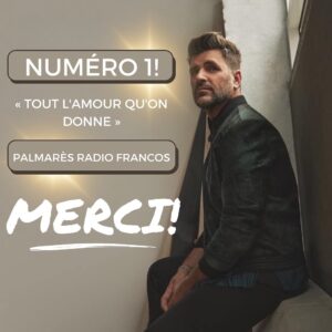 Marc Dupré Instagram - WOW ma chanson « Tout l’amour qu’on donne » est numéro 1 grâce à vous ! 

Merci tellement. ❤️Merci aux radios de continuer à m’encourager. 💛