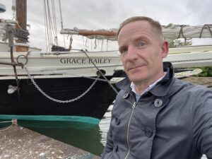Marc Evan Jackson Instagram - I’m in Rockland, Maine, & you should be too. 
Please come sailing with me aboard the schooner Grace Bailey. 
Come next week, if you’d like! I’m here. 
SailGraceBailey.com