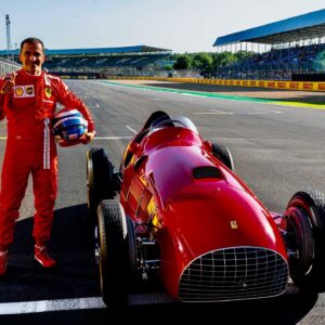 Marc Gené Instagram - Guidare la Ferrari 375 F1 e stato un bellísimo viaggio nel tempo. It was the closest thing to traveling through time. Driving the Ferrari 375 F1 with whom @ScuderiaFerrari won the 1st GP at Silverstone in 1951 is an unforgettable experience #BritishGP @Formula1 @Ferrari @skysportf1
