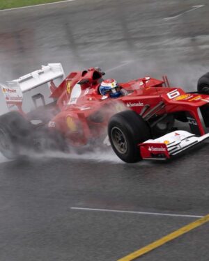 Marc Gené Instagram - Mugello in the wet with F2008, F60, F2012…always great fun. @ferrariraces @roberto.viva 📸