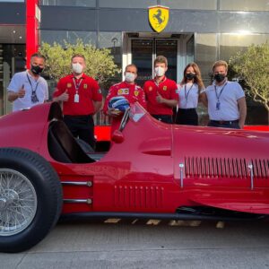 Marc Gené Instagram - Guidare la Ferrari 375 F1 e stato un bellísimo viaggio nel tempo. It was the closest thing to traveling through time. Driving the Ferrari 375 F1 with whom @ScuderiaFerrari won the 1st GP at Silverstone in 1951 is an unforgettable experience #BritishGP @Formula1 @Ferrari @skysportf1