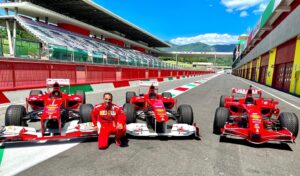 Marc Gené Instagram - En @mugellocircuit con la F2008, F150 y F138 @ferrariraces #f1clienti