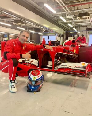 Marc Gené Instagram - Such an amazing feeling to drive the Ferrari 138 at @ymcofficial. E sempre super guidare la F1 nel circuito di YasMarina. El circuito de noche es TOP @ferrariraces  #f1clienti