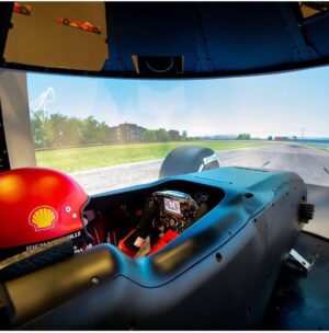 Marc Gené Instagram - The state of the art simulator used by the official @ferrari drivers is very useful to improve as a driver, learn new tracks and do set-up work @ferrarihypercar @ferrariraces @scuderiaferrari #ferrarimagazine