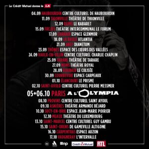 Marc Lavoine Instagram - 📣 Marc Lavoine revient à nous en toute intimité dans cette nouvelle tournée, accompagné par Alain Lanty au piano. 
Première date du spectacle « Dans la peau » samedi soir à Haubourdin et à l’ @olympiahall de Paris les 5 et 6 octobre.
🎫: lien en bio
