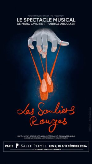 Marc Lavoine Instagram - Nous sommes très heureux @fabriceaboulker et moi-même de vous annoncer le retour de notre spectacle @lessouliersrouges interrompu en 2020 pour cause de covid.
Paris @sallepleyel le 9, 10 & 11 février 2024 & en tournée dans toute la France.

Mise en scène @jeremielippmann
Chorégraphies @tamara.fernando
Avec @loryn_nounay @guilhemvalaye @benjaminsiksou
@indigoproductionsofficiel @nikoferru @scopitonemedia @fredomproductionsparis 

Billetterie ouverte à partir du vendredi 14 Avril 2023