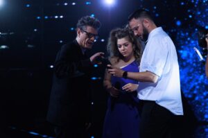 Marc Lavoine Instagram - On a beaucoup travaillé avec @carolinecostaofficial_ pour cette finale, j’ai hâte que vous voyiez le résultat demain soir sur scène 😘 ! #TheVoice 

📸 @marwan_photographer