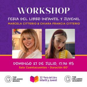 Marcela Citterio Instagram - Fascinada con poder ser parte una vez más de @ferialibroinfyjuv !!!
Con @marcelacitterio este año decidimos hacer algo donde todos los amantes de la escritura se puedan divertir. Entonces, pensamos hacer un WORKSHOP LITERARIO donde puedan ustedes venir con sus historias y así poder ayudarlos a escribir y pensar su gran manuscrito. 
Ojalá se sumen a esta dinamica, donde vamos a contarles también un poco lo que se viene con @theorlandobooks y la ACADEMY. 
Emocion!!!🩷🩷🩷