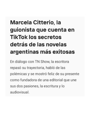Marcela Citterio Instagram - Domingo de chismes con nota en TN! 🍿

Link de la nota completa en mis historias… 😉