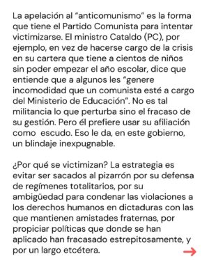 Marcela Cubillos Instagram - El Presidente @gabrielboric tiene un problema sin solución: es prisionero del Partido Comunista, que es amigo personal del régimen de Maduro.

La “pelea” del gobierno con Venezuela es de cartón. 

Comparto columna publicada en El Mercurio