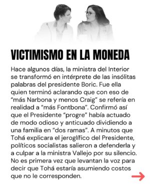 Marcela Cubillos Instagram - El socialismo no es víctima sino protagonista del Gobierno. Es el corazón de esta administración, no un socio minoritario. 

Comparto columna “Victimismo en La Moneda” publicada hoy en El Mercurio.