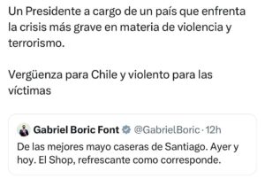 Marcela Cubillos Instagram - Las preocupaciones de un Presidente que vive blindado y circula con protección policial

Derrotarlos y reemplazarlos en el poder es un deber patriótico