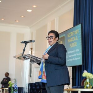 Marcia Fudge Instagram - It was great to join housing leaders in Baton Rouge, LA today for the Louisiana Housing Conference.

Every day, HUD works to help people access and stay in housing they can afford—and we are dedicated to partnering with local leaders to build more pathways to affordable housing.