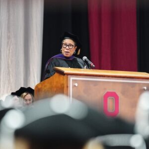 Marcia Fudge Instagram - As a proud alum of @theohiostateuniversity, it was my honor to address the Class of 2023. 

Congratulations! Your journey at OSU is ending, but your story is just beginning. 

I’ll be rooting for you! #buckeyeforlife