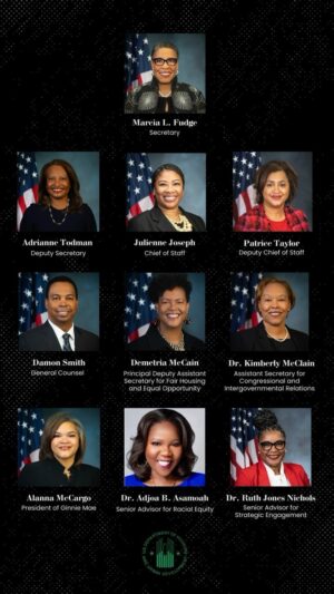 Marcia Fudge Instagram - HUD is making Black history this month and every month under the leadership of @secfudge. Meet the distinguished Black leaders at the helm of our agency. #blackhistorymonth