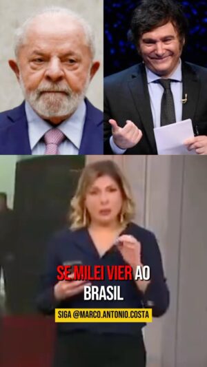 Marco Antônio Costa Instagram - 🚨VEJA: A blogueira Daniela Lima afirma que se Javier Milei criticar Lula no CPAC, o governo brasileiro poderá tomar medidas drásticas. 

Entre as possíveis retaliações estão a expulsão do embaixador argentino e uma reação inusitada: Lula iniciaria uma “democracia paralela” com governadores argentinos.