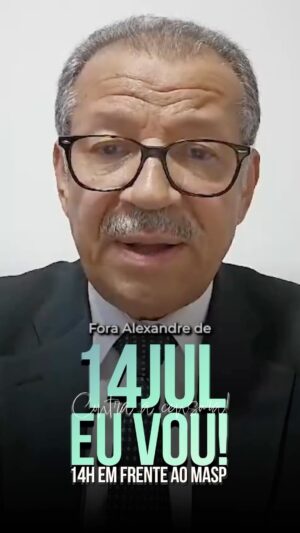 Marco Antônio Costa Instagram - 🚨URGENTE: Desembargador Sebastião Coelho convoca todos para uma grande manifestação na Avenida Paulista, no dia 14/07, às 14h, em frente ao MASP. Vamos às ruas combater a censura! 🇧🇷💪

Exigimos o impeachment imediato de Alexandre de Moraes, a defesa intransigente de nossa liberdade e anistia total aos presos políticos!