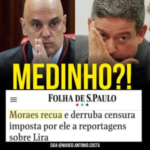 Marco Antônio Costa Instagram - 🚨URGENTE: Moraes recua, mas nós não recuaremos! Após intensa pressão popular, Alexandre de Moraes voltou atrás em sua decisão de censurar veículos de imprensa.

A força da opinião pública prevaleceu, e Moraes foi obrigado a restaurar os links da Folha, do portal Terra e do site Brasil de Fato. Isso demonstra que a voz do povo é capaz de frear ações autoritárias.