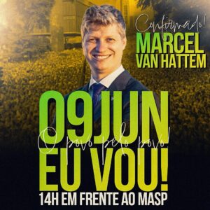 Marco Antônio Costa Instagram - 🚨URGENTE: O Deputado Federal Marcel Van Hattem estará presente apoiando a manifestação hoje, dia 09/06 às 14h em frente ao MASP. 

Apoie essa causa, todos nas ruas contra a censura! Fora Lula, Fora Alexandre de Moraes, Pela liberdade de expressão e Apoio ao Rio Grande do Sul. O povo informa o povo, divulgue! 🇧🇷