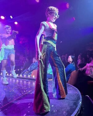 Marco Marco Instagram - BRAVA @dragthemusical 👏 Congrats on a sickening run in Hollywood❗️Costumes by #marcomarco 💙

#dragthemusical #drag #lgbtqia #fashion #costumes
