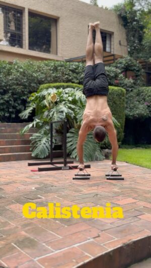 Marco Tostado Instagram - La pregunta del millón 
Entrenando en casa con la barra One bar de @spmfit_ y un par de paralelas .

#calisthenics #calistenia