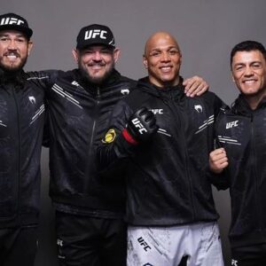 Marcos Rogério de Lima Instagram - Obrigado a todos os treinadores e parceiros por estarem presentes durante toda a preparação para este grande dia, alcançamos a vitória. Obrigado Equipe! 👊🏾🦍

Thank you to all the coaches and partners for being present throughout the preparation for this great day, we achieved victory. Thanks Team! 👊🏾🦍

#congrulations #winnerufc #vamoscomtudopezão #ufc #ufc298 #ganhador #ufcbrasil