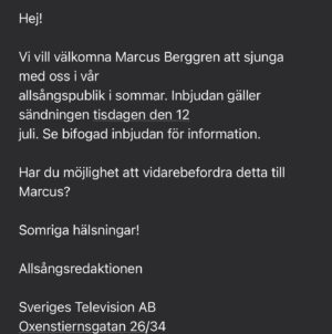 Marcus Berggren Instagram - Åhå tevetid för lilla jag i juli