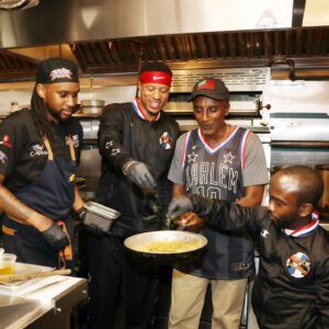 Marcus Samuelsson Instagram - Streaming now exclusively on the YES App: Home Plate New York featuring members of the @harlemglobetrotters!

Watch "Jet" Rivers & "Hot Shot" Swanson join @marcuscooks in the kitchen at the iconic @sylviasrestaurant. Link to download in bio.

📸: E.H. Wallop