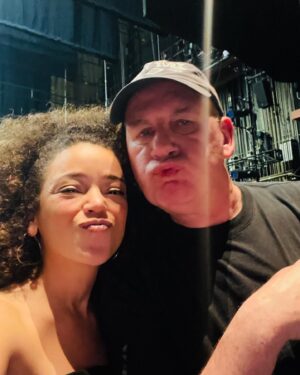 Marcy Harriell Instagram - Back in black this past weekend at @cal_performances with @markmorrisdance and got my fondest wish when the Zellerbach Hall crew happily piled in for pictures!!! This gang took the BEST care of us.

Performing for this magnificent bunch of humans—backstage, onstage, and in the audience—was a true gift💗

(Thanks Johan—our technical director in the last pic!—for snapping us. And y’know, for leading the technical ship 😎)

Ps. I’m really getting into sewing black gowns….this one is my own design👗

#markmorrisdancegroup #thelookoflove #burtbacharach #calperformances #zellerbachhall #thebespokebelter #instasew #blackgown #blackgirlmagic #marcyharriell