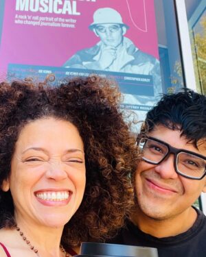 Marcy Harriell Instagram - little bitty photo 🎠
Week 4 of @huntersthompsonmusical at @lajollaplayhouse ….maybe it’s week 5? Who knows. We’re living in the mind of Hunter so it’s utter chaos, but with this wildly beautiful bunch of humans (whom I love so much I’m moved to tears just looking at them) it’s chaos of the very first order 💥
#hunterthompson #hunterthompsonmusical #lajollaplayhouse #huntersthompsonmusical #iconisandfamily