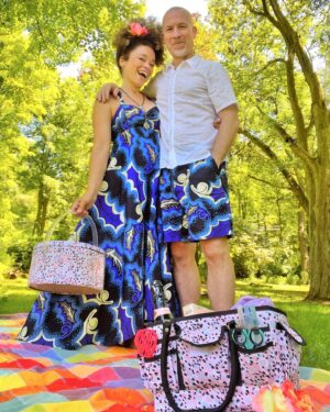 Marcy Harriell Instagram - When you’ve got a sweet pink leopard print sewing basket and matching caddy, OF COURSE YOU COORDINATE THE ENSEMBLES. (Sorry, Rob.)

We went on a fashionable picnic courtesy of Dyno, the exclusive makers of Singer Sewing accessories & notions. The caddy has a gazillion pockets and it folds up flat, which means it is going with me everywhere. And the basket doubles as a purse. OBVIOUSLY.

Come on a Handmade Harriells picnic with us…Link in bio and my stories for the full YouTube video💗

#backtoschool #sewingnotions #sewingaccessories #handmadeharriells #instasew #sewingfun @dynomerchandise