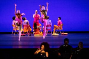 Marcy Harriell Instagram - working on my doctorate at the Steven Tyler School of Mouth🎓

Our last 2022 performance for @markmorrisdance group‘s #thelookoflove ! We hit @broadstage_sm @kennedycenter and, pictured here, @augpac —and you could not ask for more wide open arms 💗💗💗I’m missing lots of folks, but they’re all over my “MMDG” story highlight!

And yes, I added rouleau straps to my gown and closed up the front a bit cuz honey she was EXPOSED😳

Images by Molly Bartels/Courtesy of the Gogue Center at Auburn University.

#burtbacharach #haldavid #dionnewarwick #thebespokebelter #markmorrisdancegroup #livetheater #livemusic #danceisforeveryone #marcyharriell