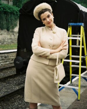Margaret Clunie Instagram - Bethany’s photos from the Sister Boniface Christmas Special out now on UKTV Drama and Britbox. IT WAS FUN WEARING 3 LAYERS OF WOOL AND A FAUX FUR HAT IN 40 DEGREES THIS SUMMER