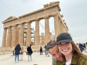 Margaret Clunie Instagram - Ended our Greek Odyssey with a whistlestop tour of Athens. I have now eaten more feta than any human being reasonably should.
