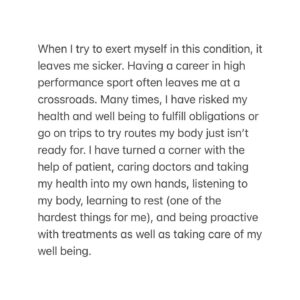 Margo Hayes Instagram - I’ve had this in my drafts for a long time. I hate to show weakness. I have an anti-victim mentality. I value strength… but… I’ve been really sick. Caption is too long to write here, so it’s at the end of the carousel. But let this be a reminder to be kind. We all fight private battles. 🖤 p.s. sending love to anyone else out there who is battling chronic illness and feels alone. so much love to my kindred friends and my family whom have loved me through such a low point and been my anchor. I feel grateful to be in a place where I can start to dream big again. also thanks to those of my fans and sponsors who see me as more than just a 5.15 number. 🤍