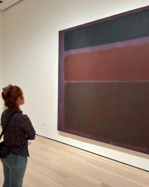 Maria Christina Thayer Instagram - I know this Rothko is beautiful but what about my enormous hair clip?