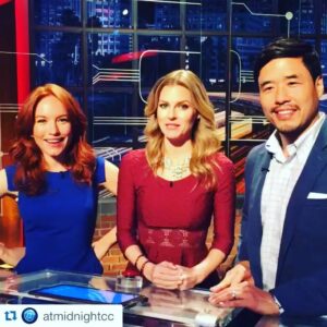 Maria Christina Thayer Instagram - Tonight!  @atmidnightcc with @chelseycrisp, @randallpark and the obnoxious redhead in this video!