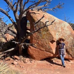Maria Christina Thayer Instagram - Trying to get in on what this rock and tree have together.