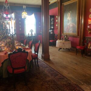 Maria Christina Thayer Instagram - If you’re ever in Lavina, Montana (pop. 168) and need a place to stay, my great grandfather Ludwig built a hotel there over a hundred years ago, that was furnished 10-20 years ago by an eccentric named Raymond Barry who dressed in civil war uniforms (both sides) played the bagpipes and lived there with too many cats. Photos from our fundraiser to restore it. Thanks to all who came out!