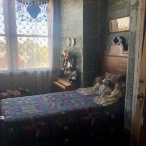 Maria Christina Thayer Instagram - If you’re ever in Lavina, Montana (pop. 168) and need a place to stay, my great grandfather Ludwig built a hotel there over a hundred years ago, that was furnished 10-20 years ago by an eccentric named Raymond Barry who dressed in civil war uniforms (both sides) played the bagpipes and lived there with too many cats. Photos from our fundraiser to restore it. Thanks to all who came out!