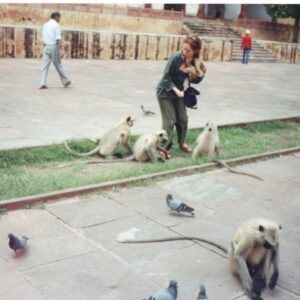 Maria Christina Thayer Instagram - That time I got into a fight with some monkeys and my friend took a picture of it instead of saving me. #tbt