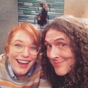 Maria Christina Thayer Instagram - Tonight I'm on comedy bang bang with national treasure and good guy @alfredyankovic! #cbbtv