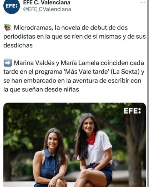 María Lamela Instagram - El ‘Microdramas’ tour ha empezado 🚎🚎
Con @efe_noticias y @ondacero Valencia como aplaudidoras profesionales al unísono 👏🏼👏🏼