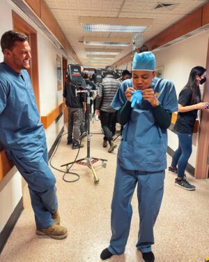 Maria Sten Instagram - what’s happening here you ask? well, a lot… 

what’s with the glove? well, you’ll see. but rest assured @alanritchson and I are definitely not here to perform surgery on anybody. for now. what we are here to do is race each other down a hospital corridor at full speed 23.000 times wearing two layers of clothing and combat boots. guess who won? 😏 

certain people may or may not have been hurt in the process, certainly not any of the camera crew sitting on the camera rig we were chasing, but probably more likely me, hence why this scene also required an impromptu hallway handstand inversion stretch.

the hallway handstand is not featured in episode seven - to my chagrin - but many other precarious things are. 

watch new @reacherprimevideo tonight - it’s a gnarly one 👀