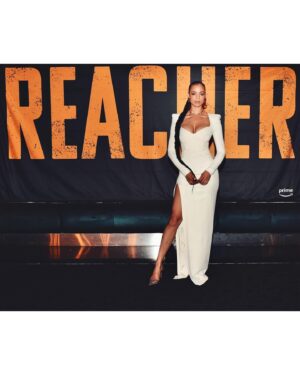 Maria Sten Instagram - last night’s sneak peak screening of @reacherprimevideo 👀
watch season 2 tonight from 7pm est / 4 pst

styling: @catpopestylist 
dress: @muglerofficial 
shoes   jewelry: @alexandrevauthier 
hair: @janetjacksonhairstylist 
makeup: @jodiurichuk