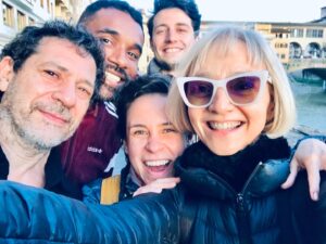 Maria de Medeiros Instagram - Firenze, with some of my dear fellow Pessoasssss.  Gianfranco Poddighe, Rodrigo Ferreira, Janaina Suaudeau, Klaus Martini.