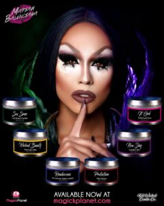 Mariah Balenciaga Instagram - After almost a week of Anticipation..... THE CANDLES ARE LIVE AND READY TO ORDER @shopmagickplanet !!!!! I want to Thank My team for Helping to make this possible & A VERY Special shout to my girl @dizz_vee 🥰 #CandleQueen #Mug4dayz #ballroomqueen #bitchunbothered #rupaulsdragrace